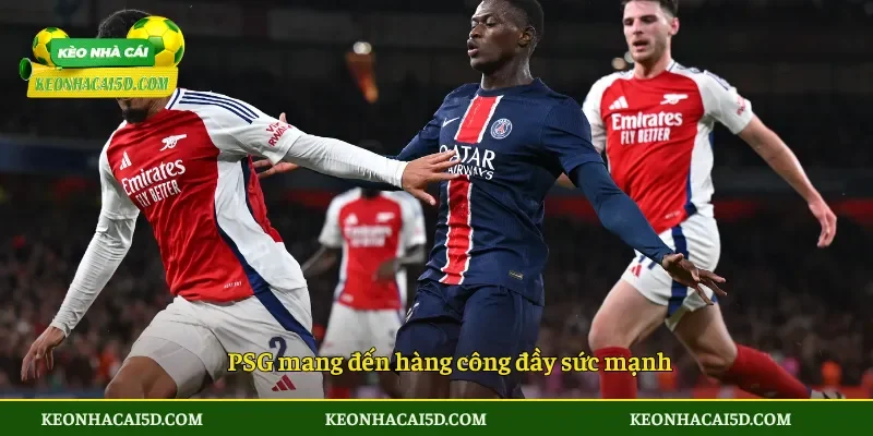 PSG mang đến hàng công đầy sức mạnh